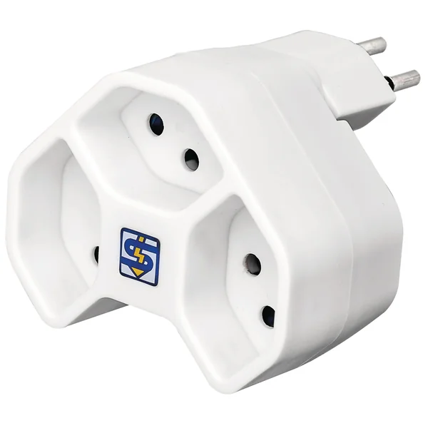 ADAPTATEUR MULTIPLE MANTA 3XT13 ROTATIF A 320 DEGRES BLANC