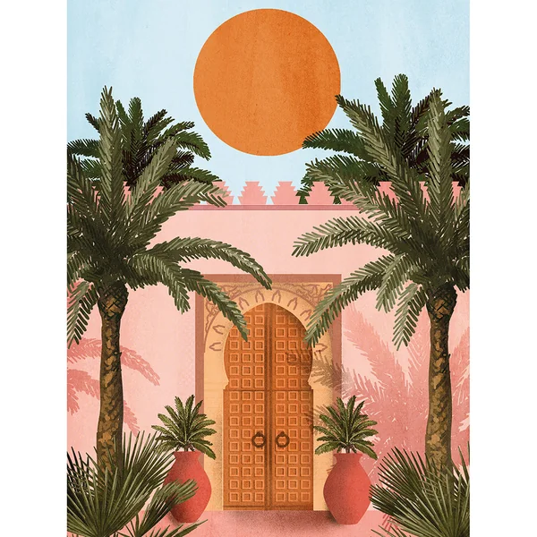 Affiche palmiers 30x40cm