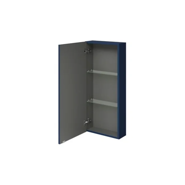 Armoire de salle de bains faible profondeur bleu nuit mat l.40 x H.90 x P.15 cm, GoodHome Imandra