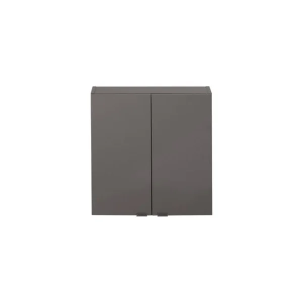 Armoire de salle de bains faible profondeur GoodHome Imandra gris taupé L.60 x H.60 x P.15 cm