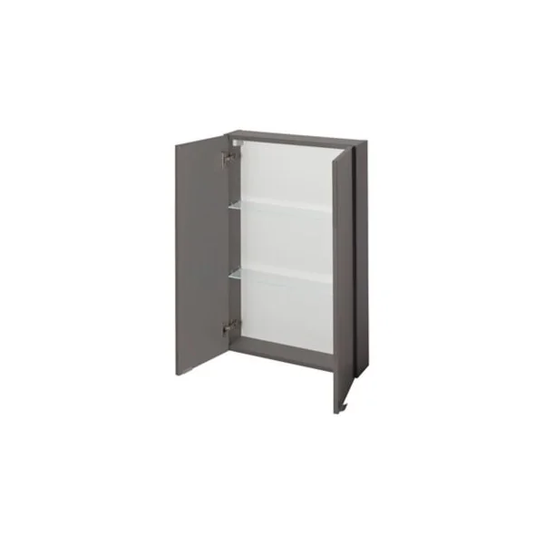 Armoire de salle de bains faible profondeur GoodHome Imandra gris taupé L.60 x H.90 x P.15 cm