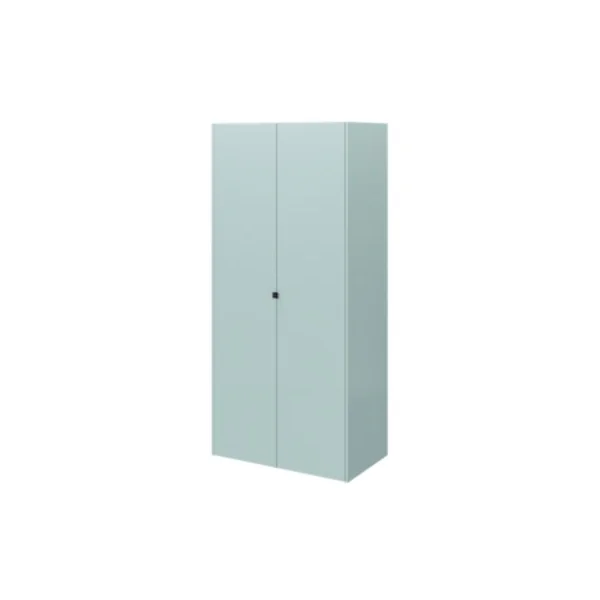 Armoire penderie 2 portes battantes bleu aqua GoodHome Atomia H. 225 x L. 100 x P. 58 cm