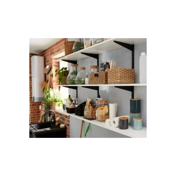 Armoire penderie portes battantes miroir et blanches GoodHome Atomia H. 225 x L. 150 x P. 60 cm