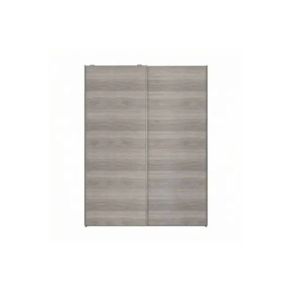Armoire penderie portes coulissantes effet chêne grisé GoodHome Atomia H. 225 x L. 150 x P. 63,5 cm