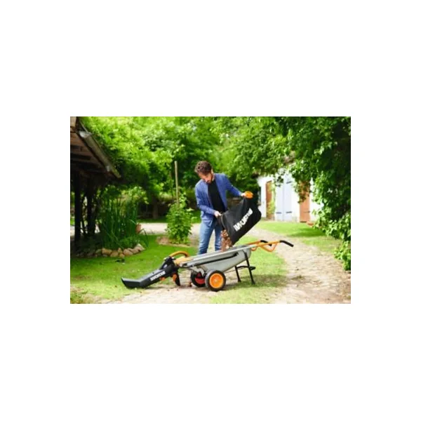 Aspirateur souffleur broyeur (filaire) 3000 W 696 m³/h ratio de broyage 16:1 avec sac 45 L Worx WG505E