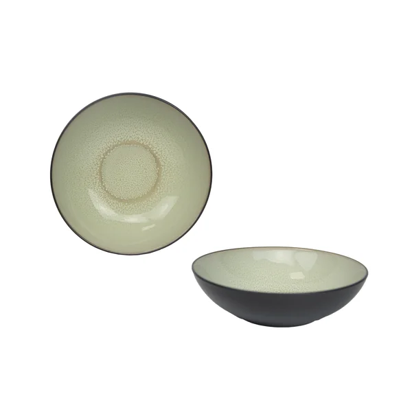 ASSIETTE CREUSE 18CM PHENIX BICOLORE GRES