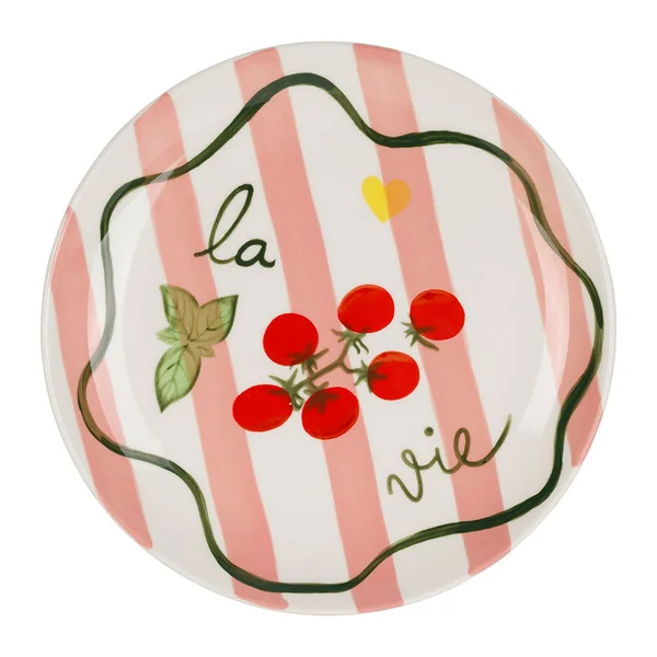 Assiettes à dessert x3 en grès multicolore d21cm - Solencia