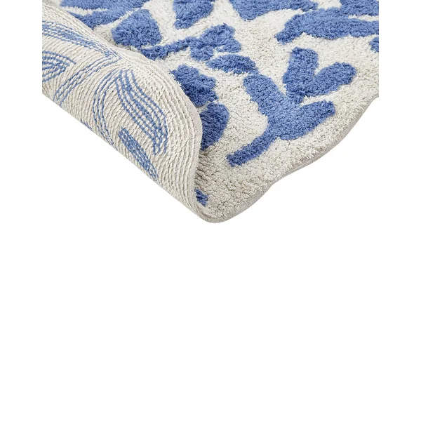 Badematte DERIK Blau 60 x 90 cm Baumwolle