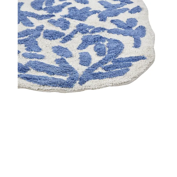 Badematte DERIK Blau 60 x 90 cm Baumwolle