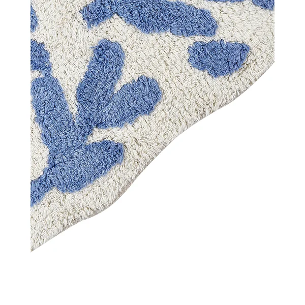 Badematte DERIK Blau 60 x 90 cm Baumwolle
