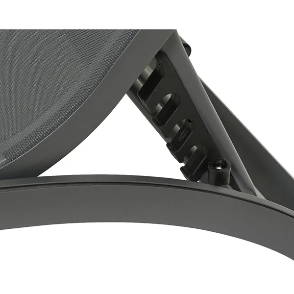 Bain de soleil en aluminium anthracite L192cm - Farum