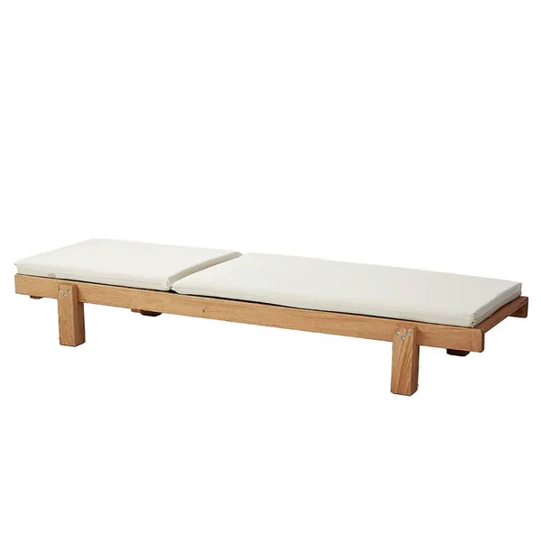 Bain de soleil en bois avec coussin TALIFA