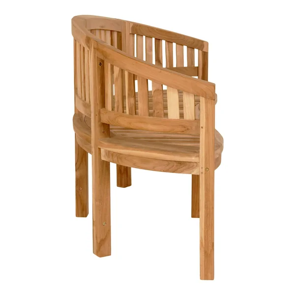 Banc de jardin arrondi en bois de teck 150 cm MENDOZA