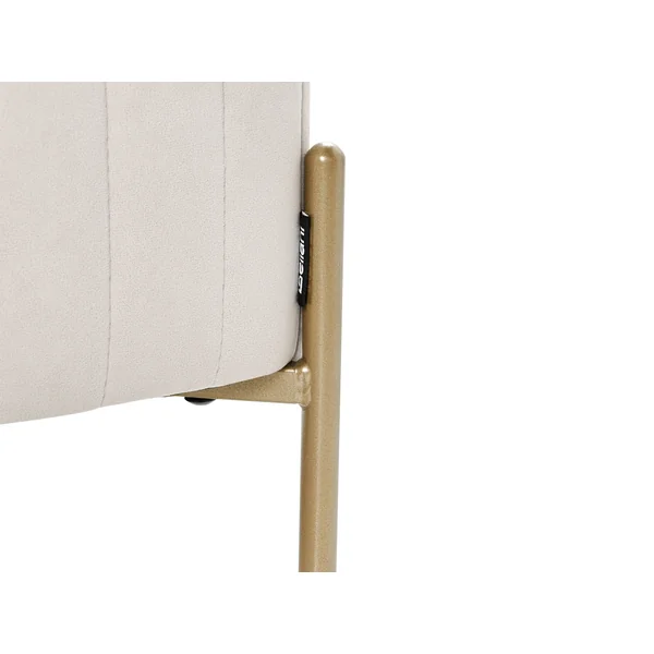 Banc rembourré UTAH Velours Blanc cassé