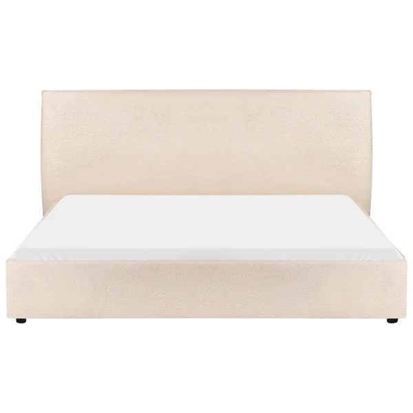 Bed Boucle LAVAUR 180 x 200 cm (EU Super King) Beige