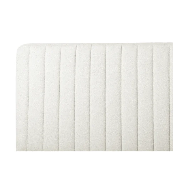 Bed Boucle LUNAN 160 x 200 cm (EU King Size) Off-White