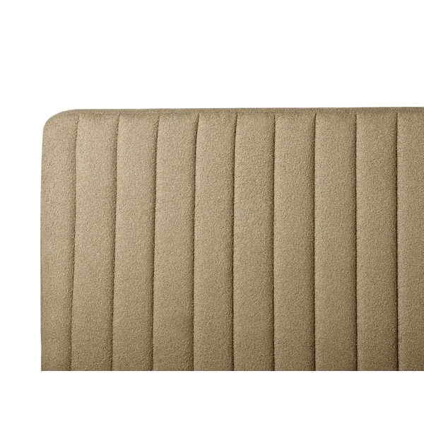 Bed Boucle LUNAN 160 x 200 cm (EU King Size) Taupe