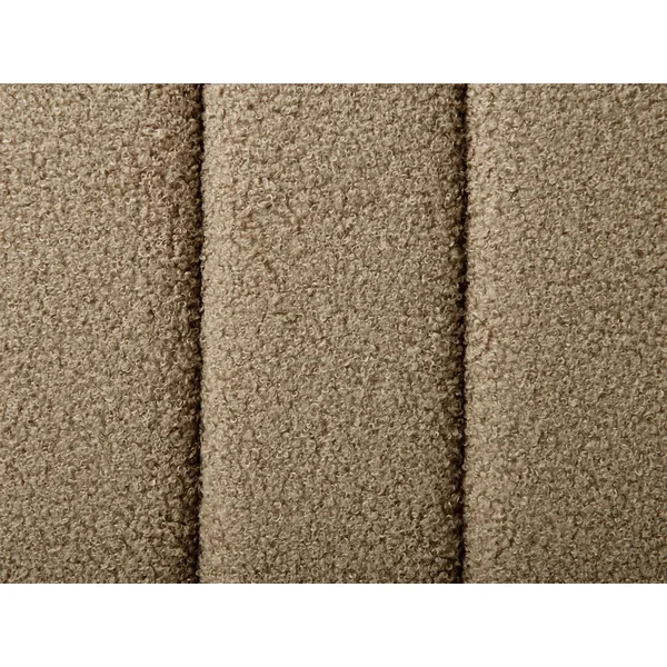 Bed Boucle LUNAN 160 x 200 cm (EU King Size) Taupe