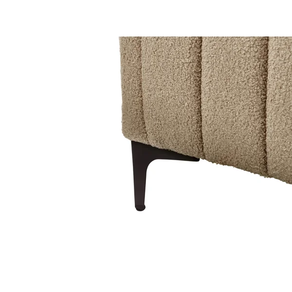 Bed Boucle LUNAN 180 x 200 cm (EU Super King) Taupe