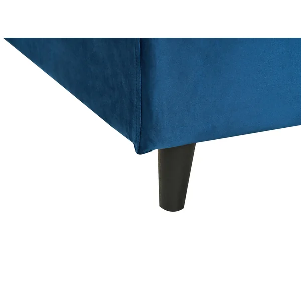 Bed Frame Cover Velvet FITOU 140 x 200 cm Dark Blue