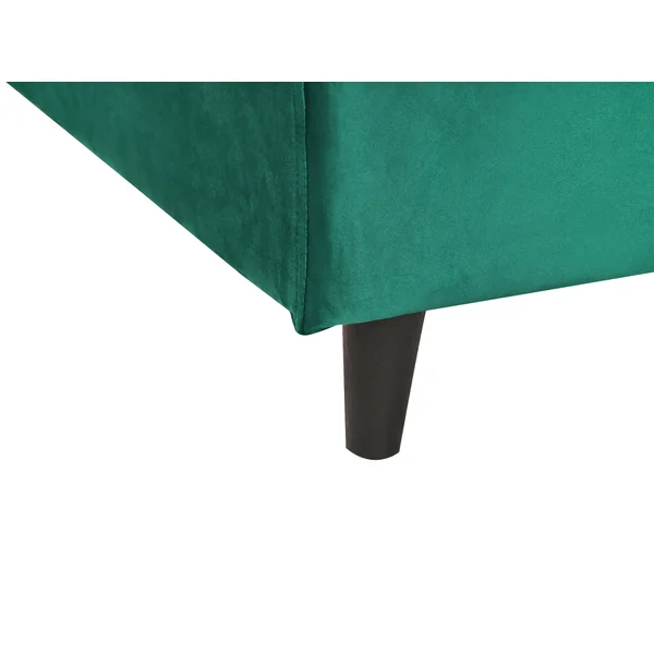 Bed Frame Cover Velvet FITOU 140 x 200 cm Dark Green