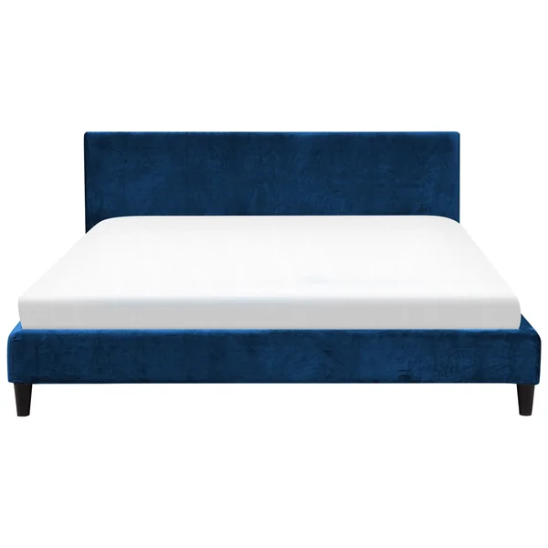 Bed Frame Cover Velvet FITOU 180 x 200 cm Dark Blue