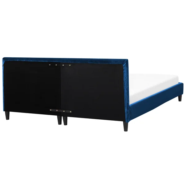 Bed Frame Cover Velvet FITOU 180 x 200 cm Dark Blue