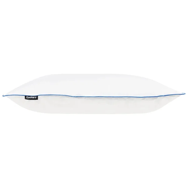 Bed Pillow ANETO Low Duck Feathers and Down 80 x 80 cm White