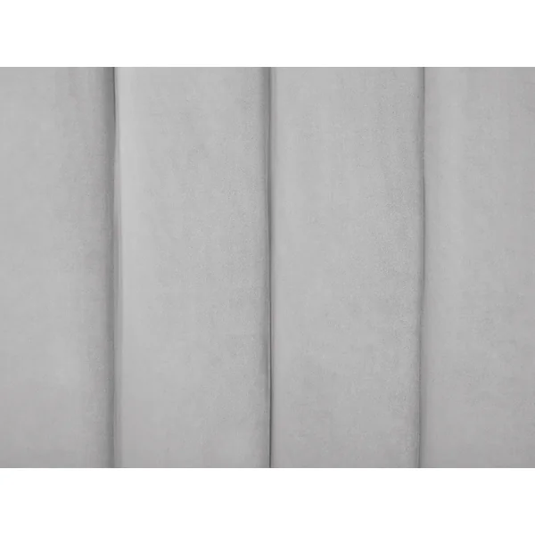 Bed Velvet AMBILLOU 180 x 200 cm (EU Super King) Light Grey