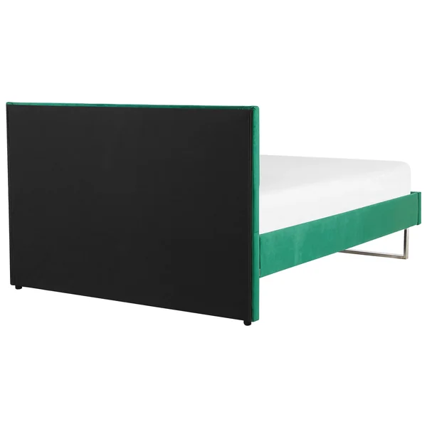 Bed Velvet BELLOU 180 x 200 cm (EU Super King) Green