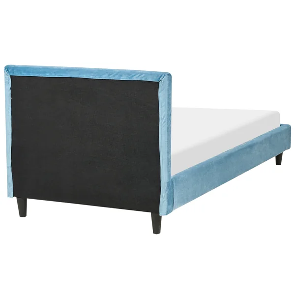 Bed Velvet FITOU 90 x 200 cm (EU Single) Light Blue