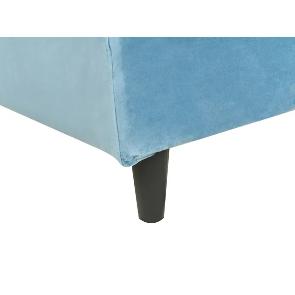 Bed Velvet FITOU 90 x 200 cm (EU Single) Light Blue