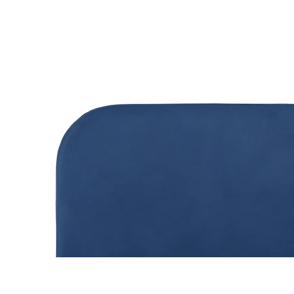 Bed Velvet FLAYAT 160 x 200 cm (EU King Size) Navy Blue