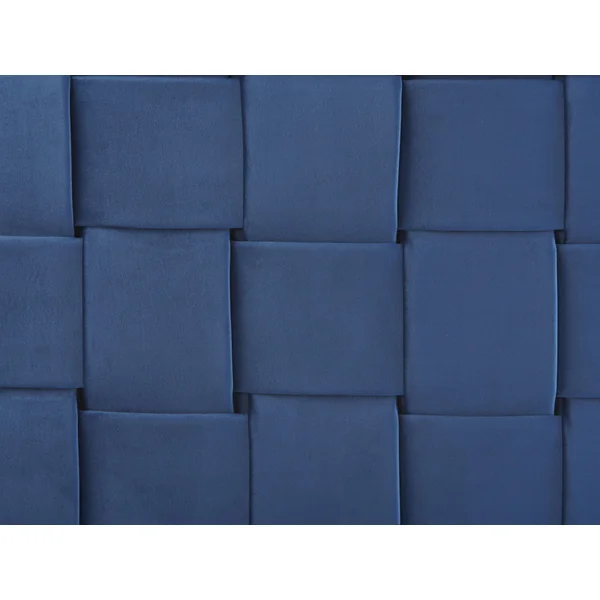 Bed Velvet LIMOUX 180 x 200 cm (EU Super King) Navy Blue