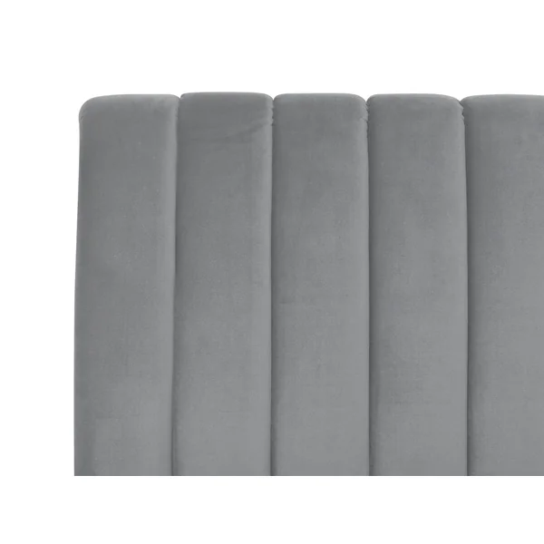 Bed Velvet MARVILLE 180 x 200 cm (EU Super King) Grey