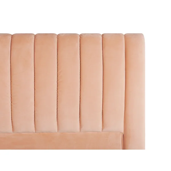 Bed Velvet MARVILLE 180 x 200 cm (EU Super King) Peach Pink