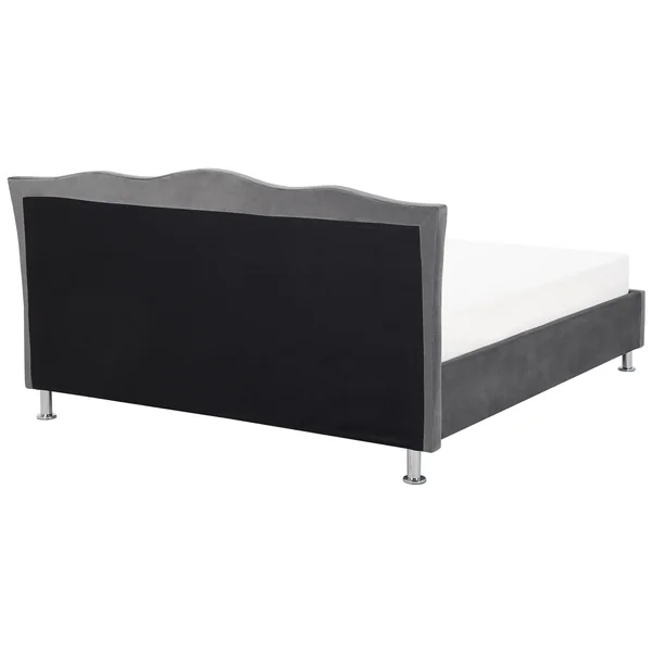 Bed Velvet METZ 180 x 200 cm (EU Super King) Dark Grey