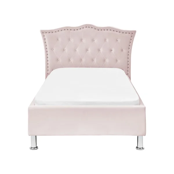 Bed Velvet METZ 90 x 200 cm (EU Single) Pastel Pink