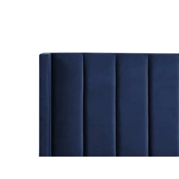 Bed Velvet VILLETTE 140 x 200 cm (EU Double) Navy Blue