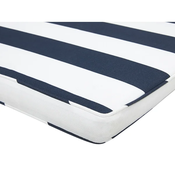 Bench Seat Pad Cushion VIVARA 112 x 54 cm Navy Blue