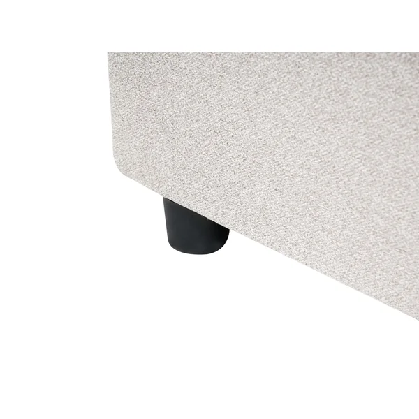 Bett mit Schubladen ohne Kopfteil Stoff PRADES 140 x 200 cm Hellbeige