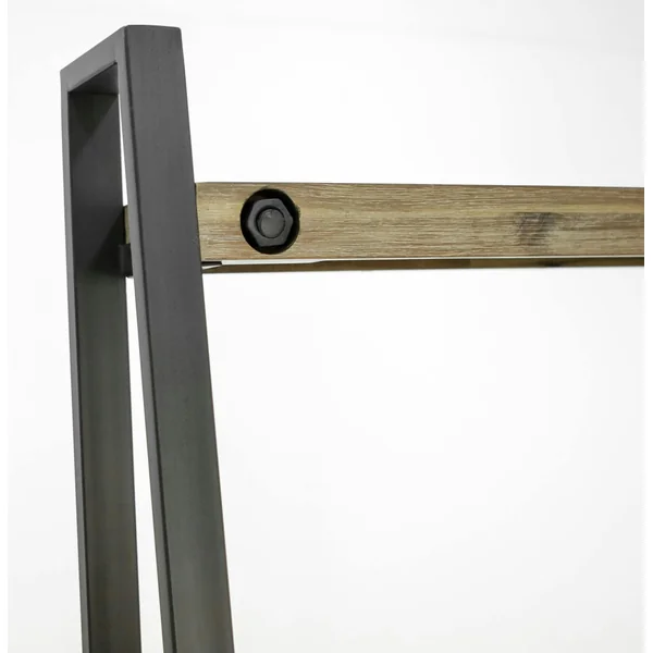 Bibliothèque Etagère Inspiration Indus' en Acacia et Métal, 5 plateaux et 1 tiroir métal 90x35x195cm BROOKLYN