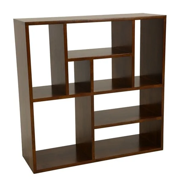 Bibliothèque ouverte Hévéa 8 niches déstructurées 90x30x90cm BALTIC