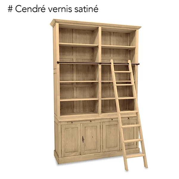 Bibliothèque échelle hévéa 163x240cm TRADITION