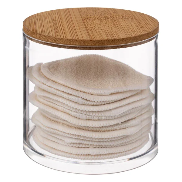 BOITE BAMBOU 14 DISQUES COTON LAVABLES SELENA