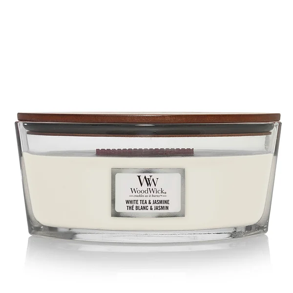 Bougie ellipse parfumée Thé blanc et Jasmin