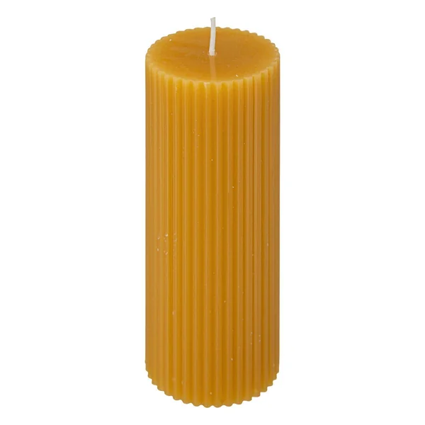 BOUGIE RONDE DEMI JAUNE 5X14CM