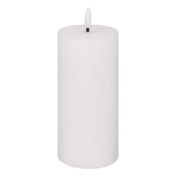 BOUGIE RONDE LED MOLIA BLANC 7X18CM