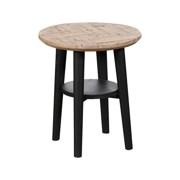 Bout de canapé en bois recyclé FSC motif chevron FAGA