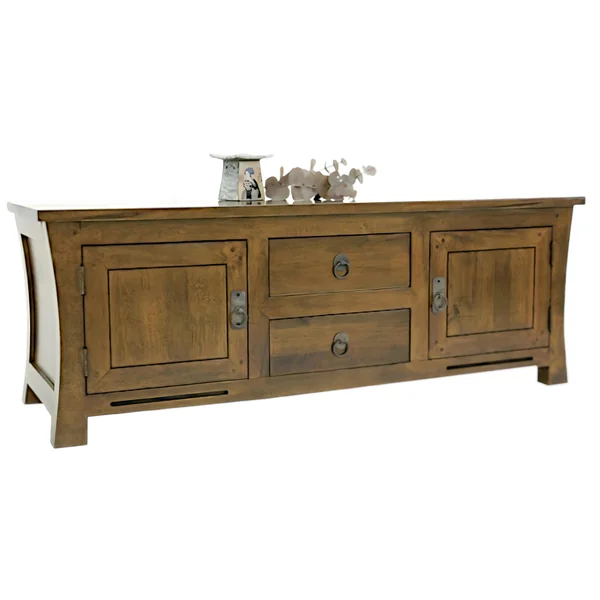 Buffet asiatique 2 portes hévéa 125cm MAORI